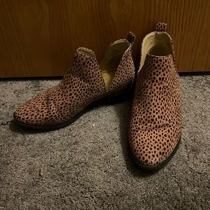 Cheetah Print Ankle Boots